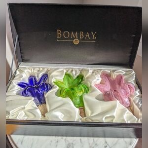 Bombay Murano Glass Floral Bottle Stoppers